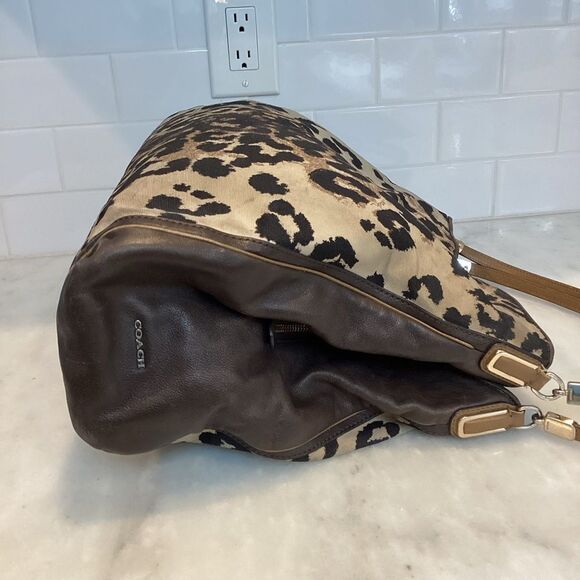 Coach Madison Ocelot Animal Print Phoebe Shoulder Bag - Picture 6 of 15